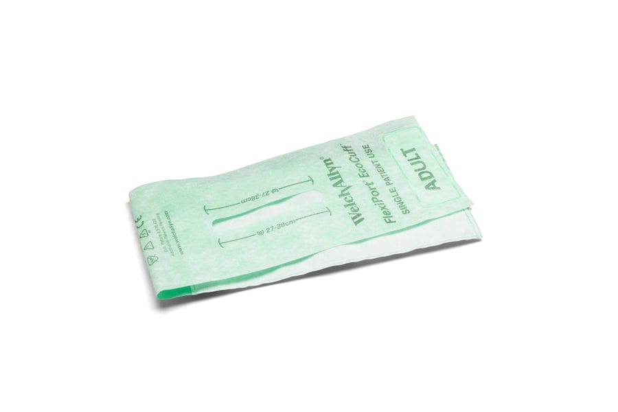 Hillrom - Welch Allyn Disposable EcoCuff BP Cuffs, Single Patient Use, Raw Cuff, Adult, 27-38cm (100/Case)