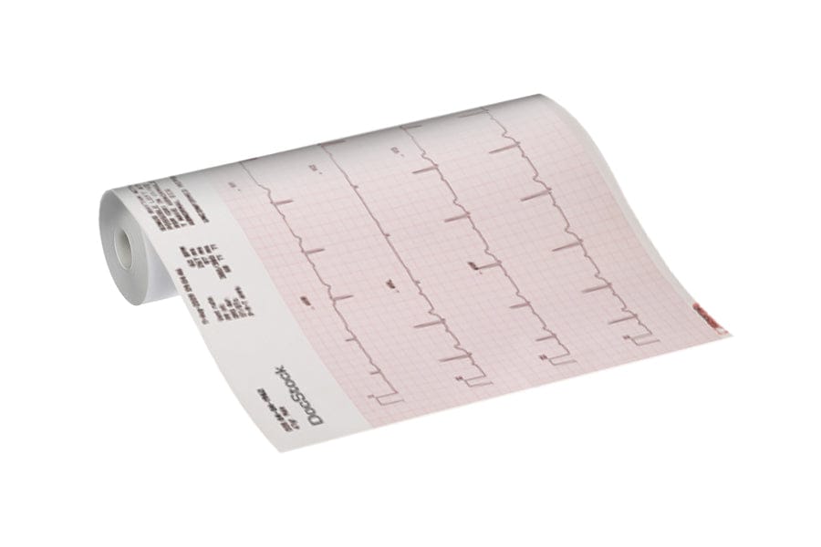 Hillrom - Welch Allyn ECG Paper, Mortara Eli230, 70-foot Roll, Case of 12 Rolls 210mm x 30m