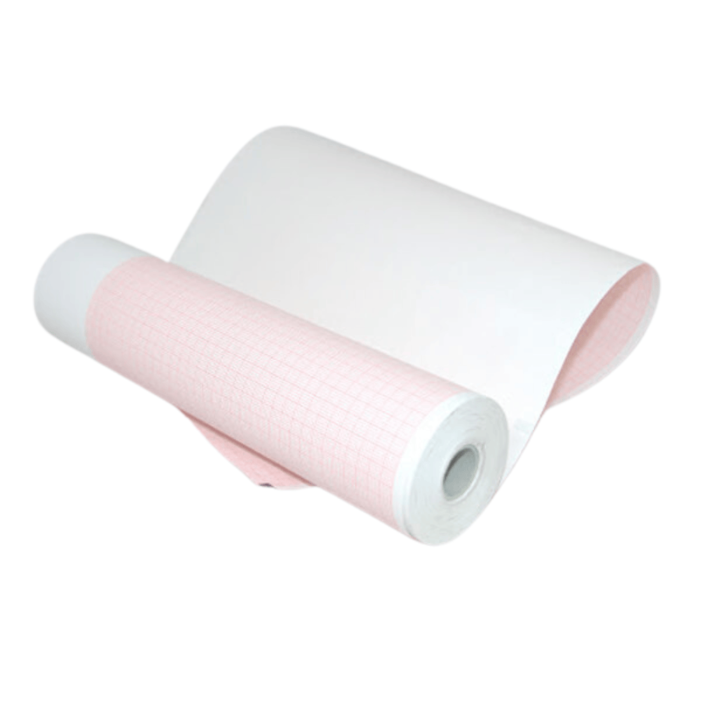 Hillrom - Welch Allyn ECG Paper, Mortara Eli230, 70-foot Roll, Case of 12 Rolls 210mm x 30m