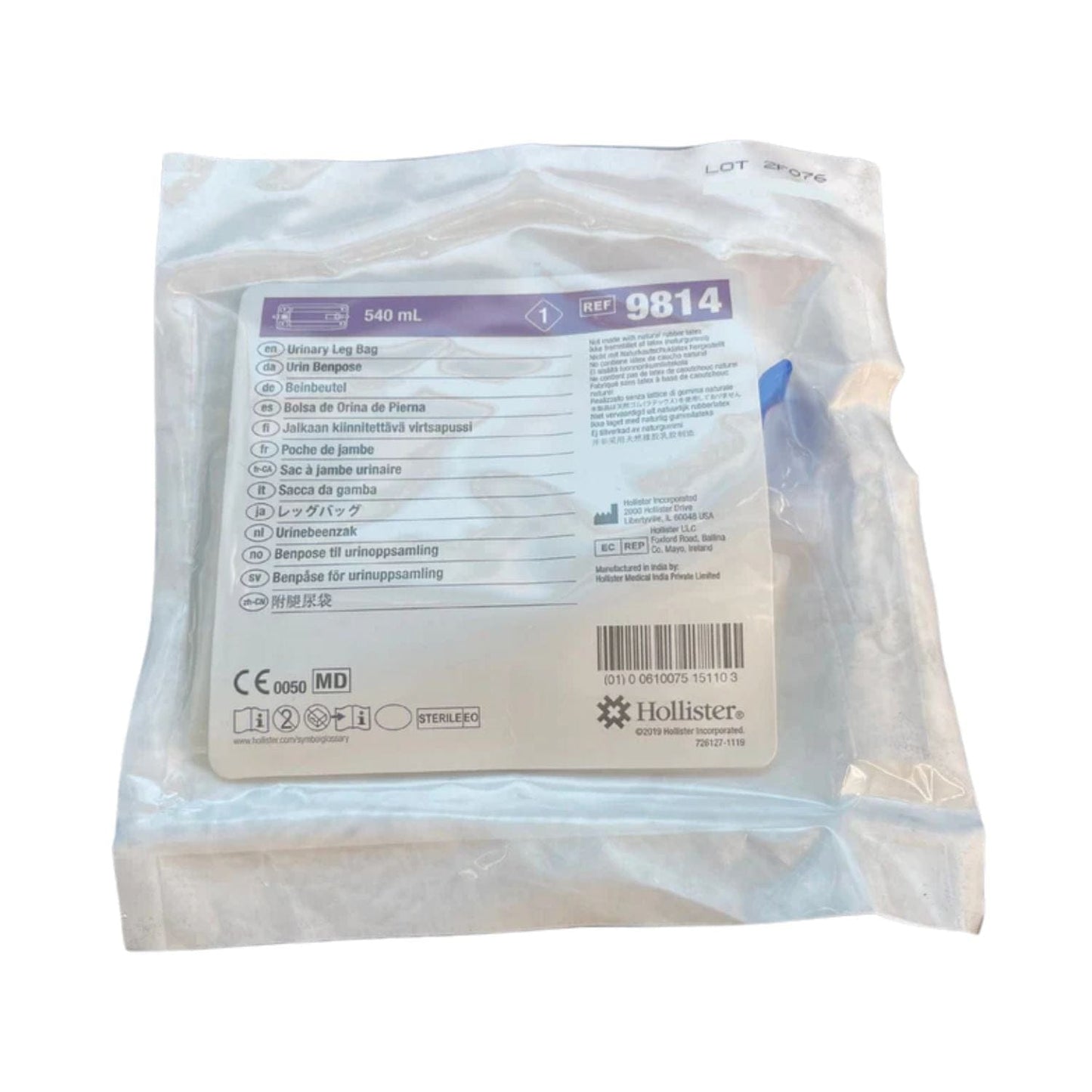 Hollister Extended Wear Urinary Leg Bag - Sterile