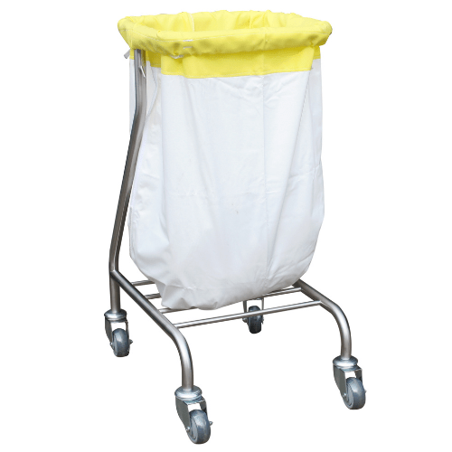 Medshop Australia Impermeable Linen Bag - White with Yellow Panel