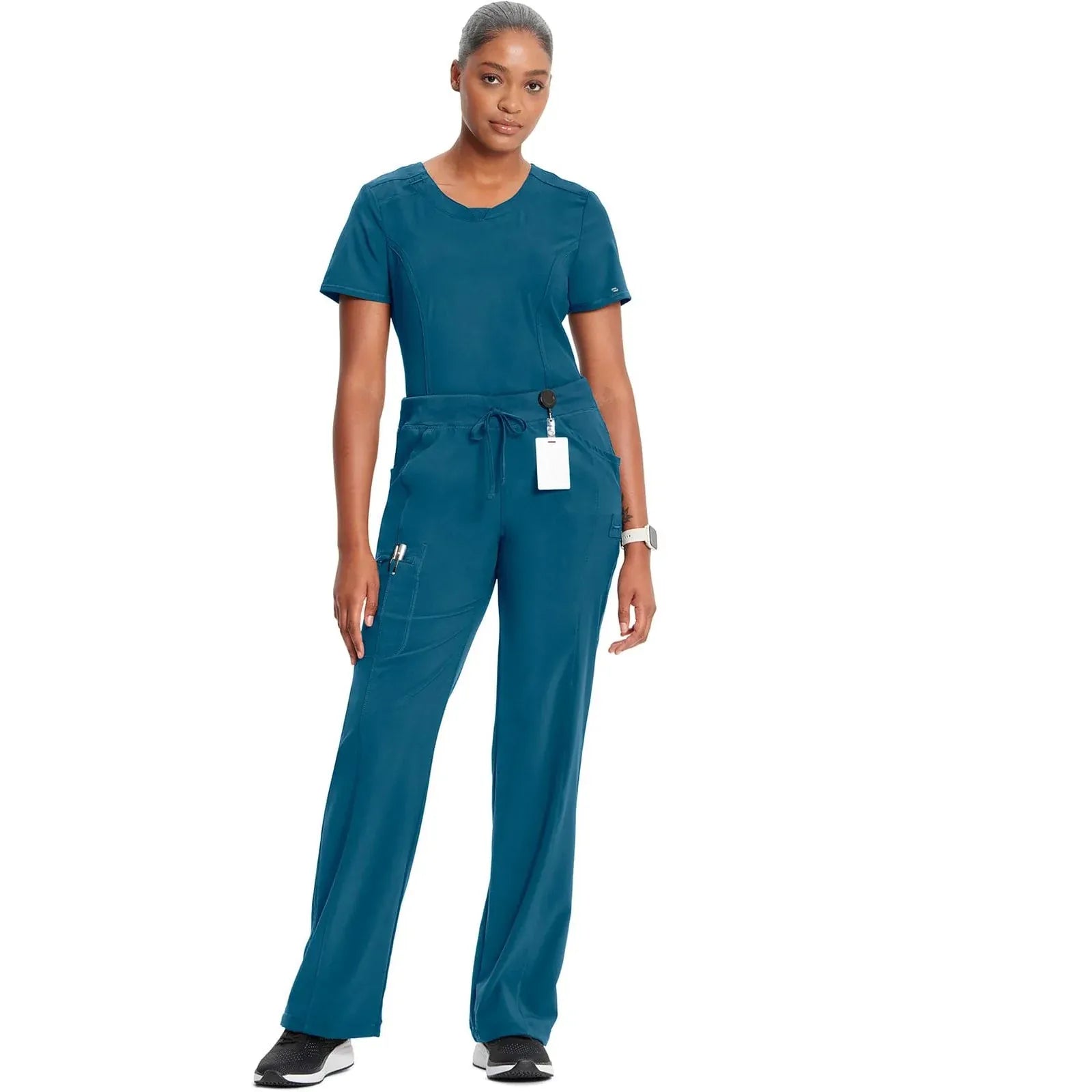 Cherokee Scrubs Pants Cherokee Infinity Drawstring Pant Caribbean Blue 1123A