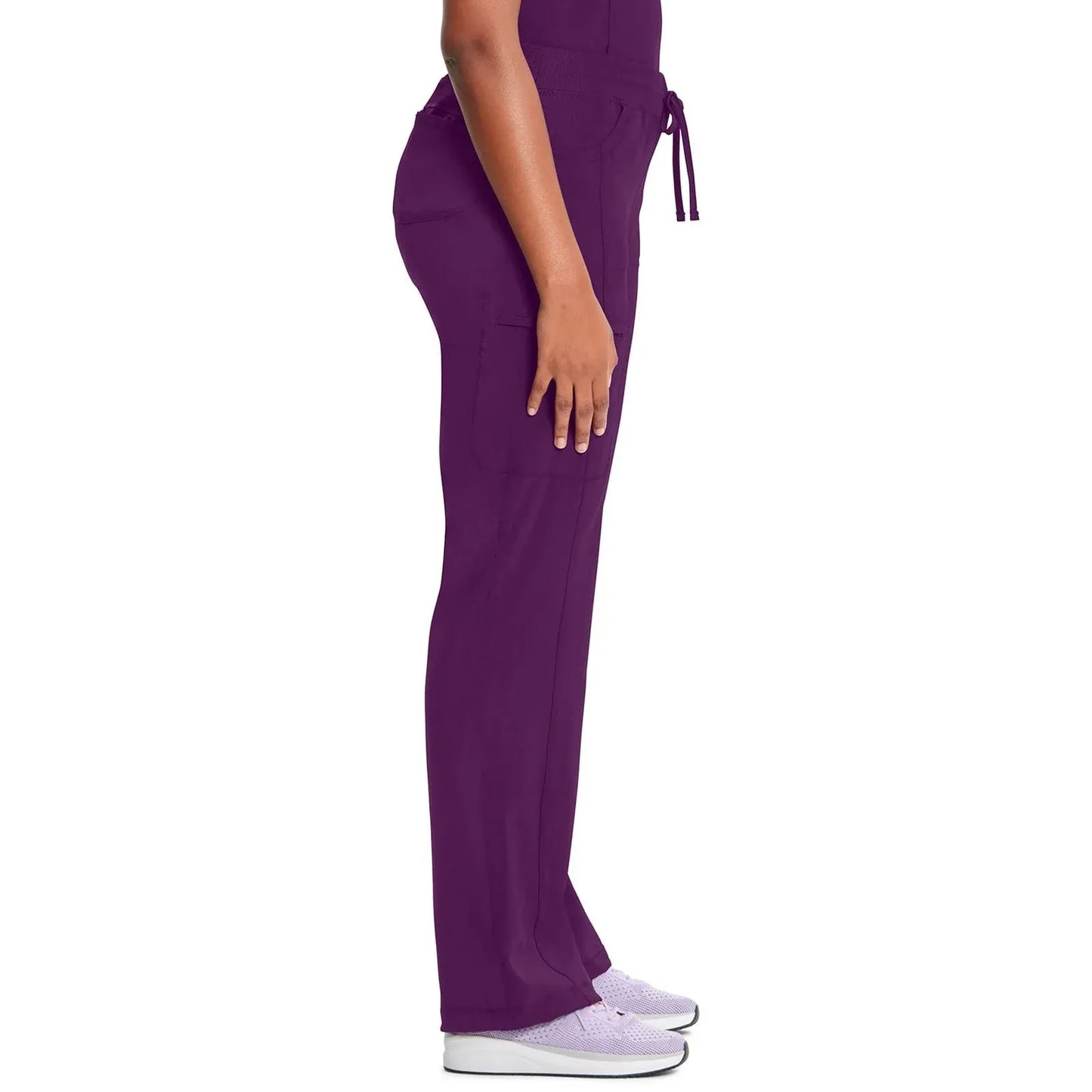 Cherokee Scrubs Pants Cherokee Infinity 1123A Scrubs Pants Womens Drawstring Eggplant