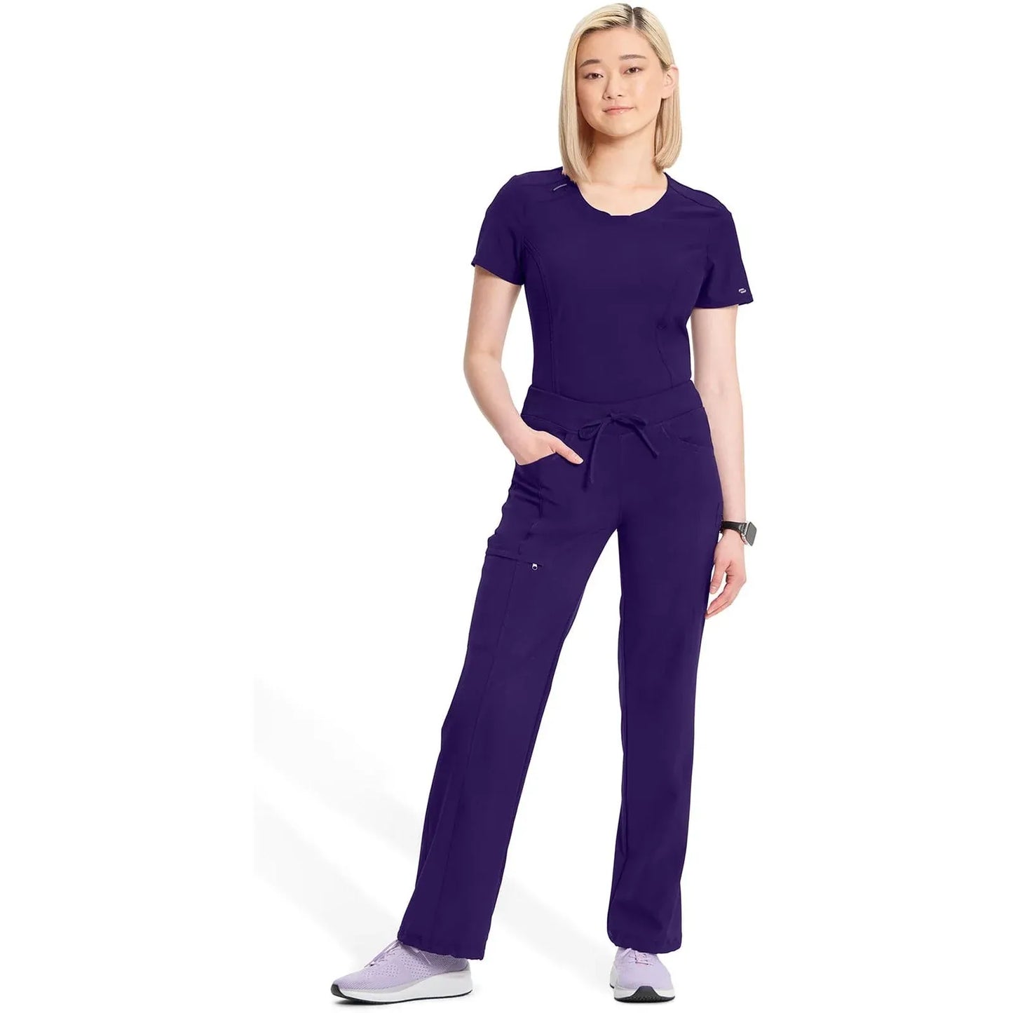 Infinity 1123A Scrubs Pants Womens Drawstring Grape