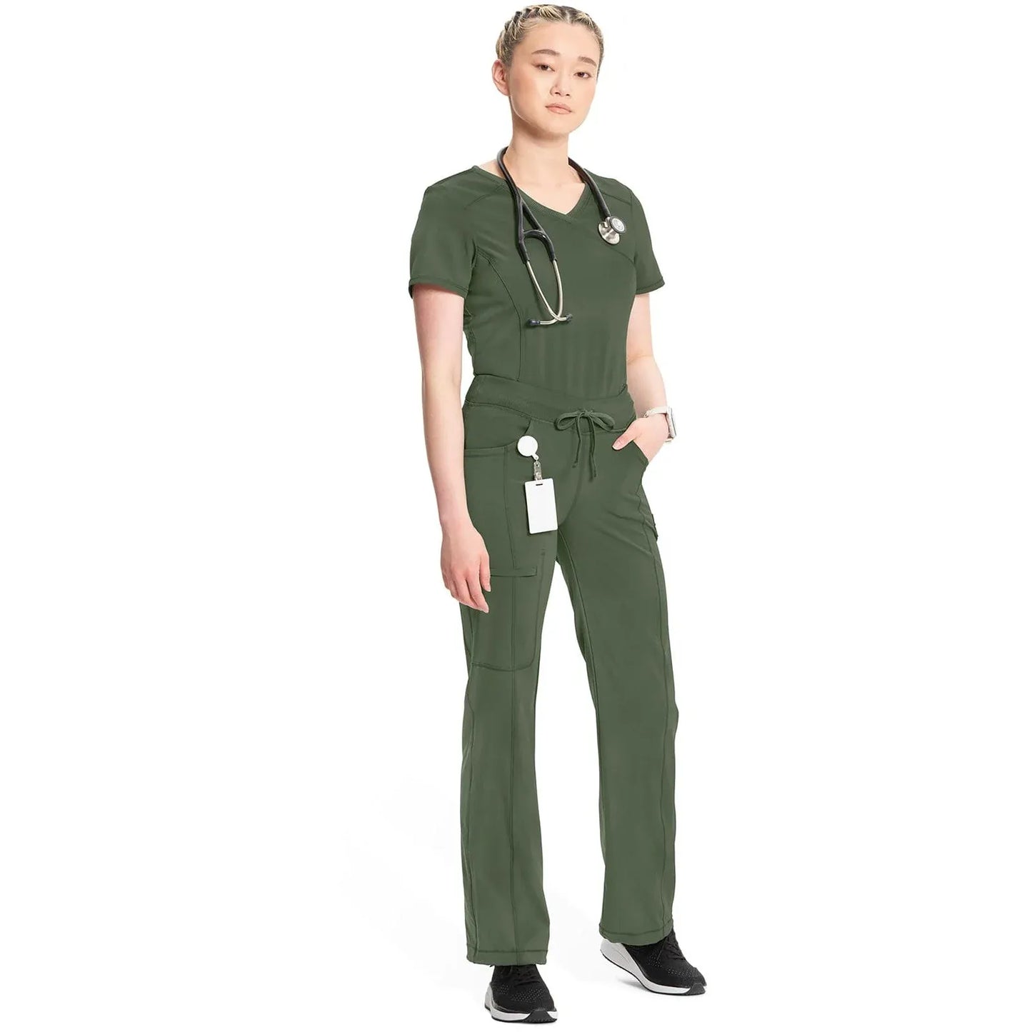 Cherokee Scrubs Pants Cherokee Infinity Drawstring Pant 1123A Olive