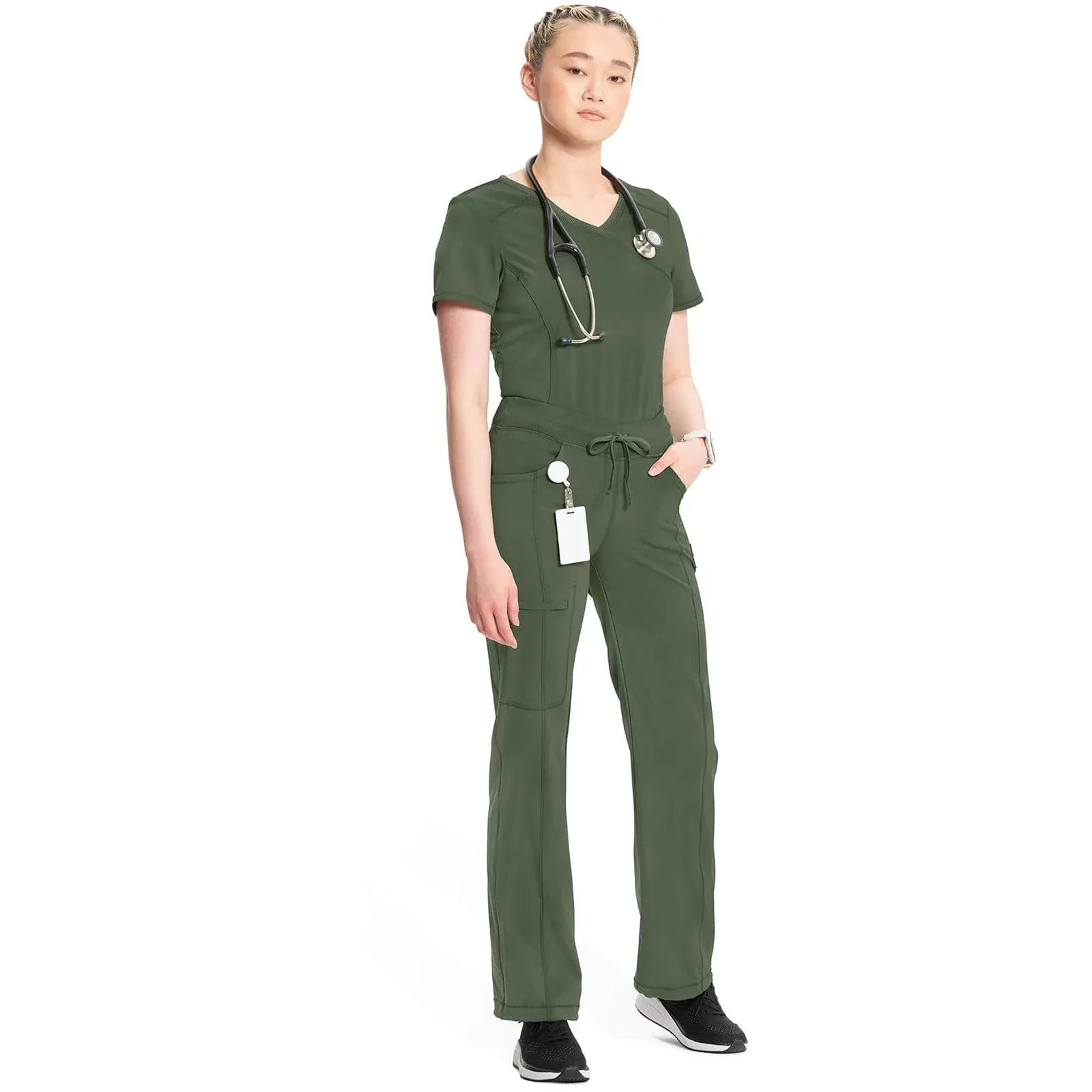 Cherokee Scrubs Pants Cherokee Infinity Drawstring Pant 1123A Olive
