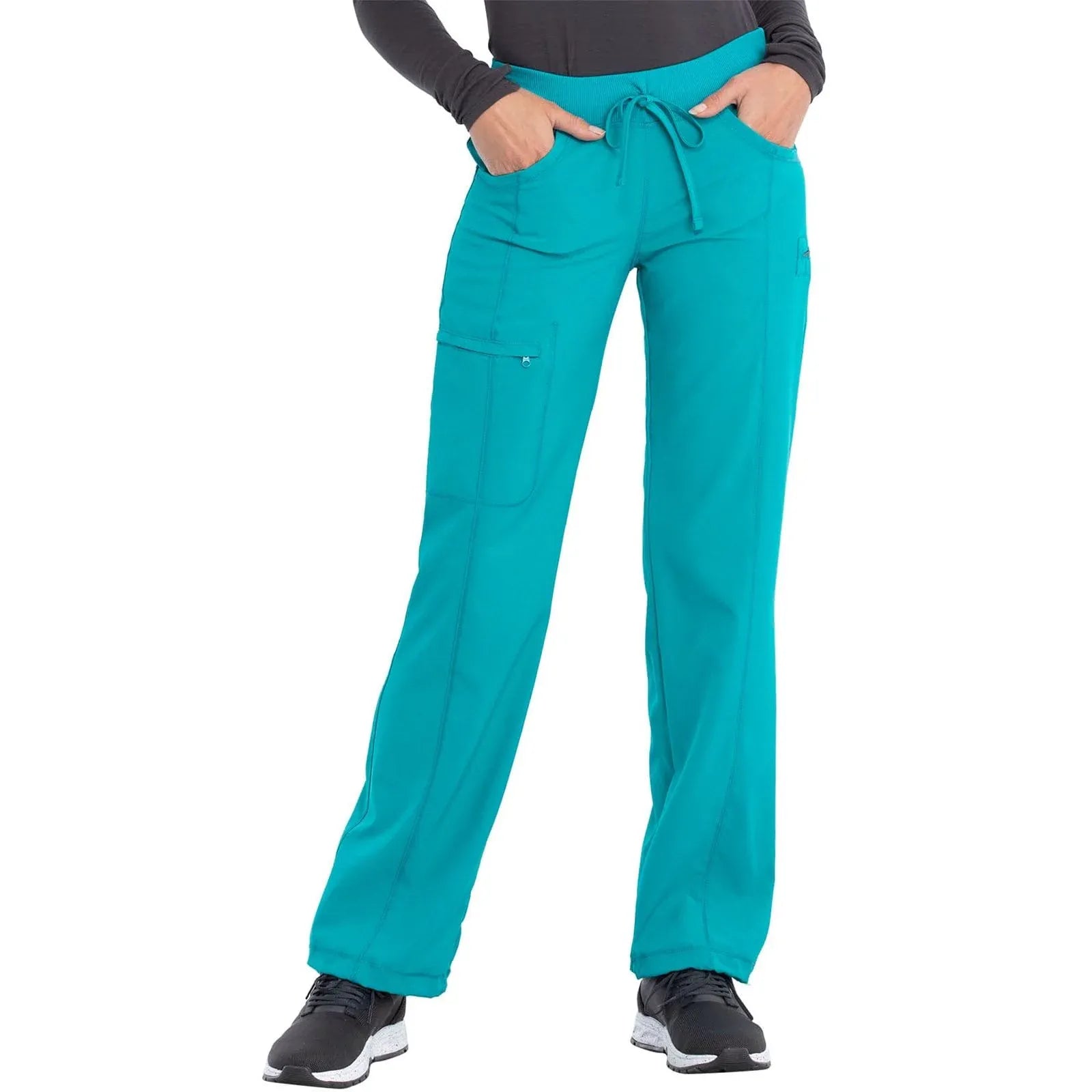 Cherokee Cherokee 1123A Caribbean Blue SML - Infinity Low Rise Straight Leg D.String Pant