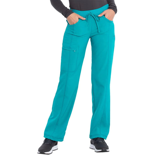 Cherokee Cherokee 1123A Caribbean Blue SML - Infinity Low Rise Straight Leg D.String Pant