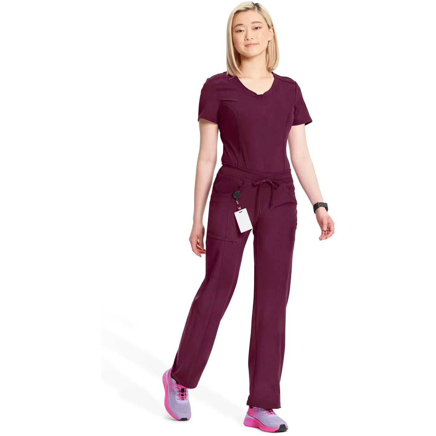 Cherokee Scrubs Pants Cherokee Infinity Drawstring Pant Wine 1123A