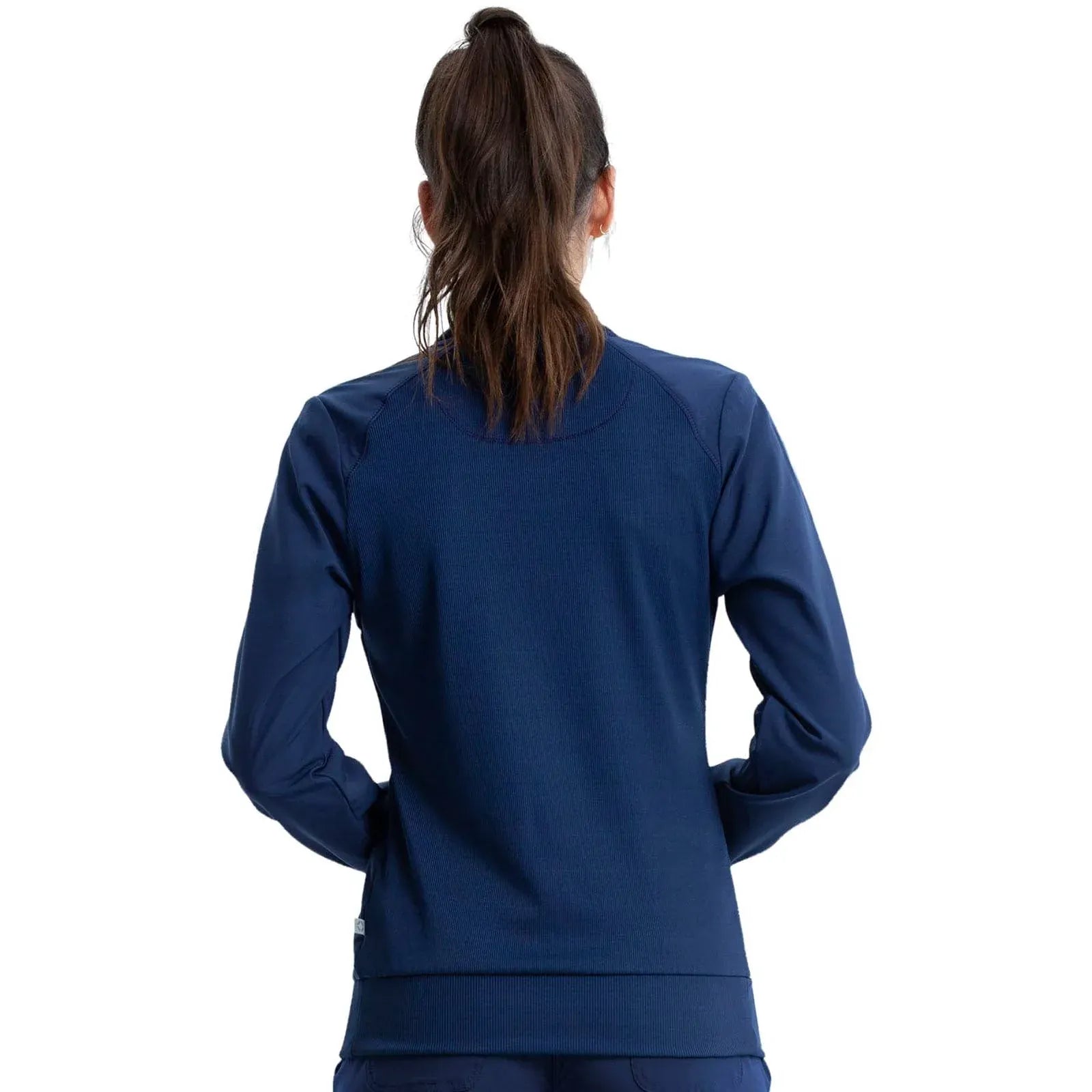 Cherokee Scrubs Jacket Cherokee Infinity 2391A Scrubs Jacket Womens Zip Front Warm-Up Navy