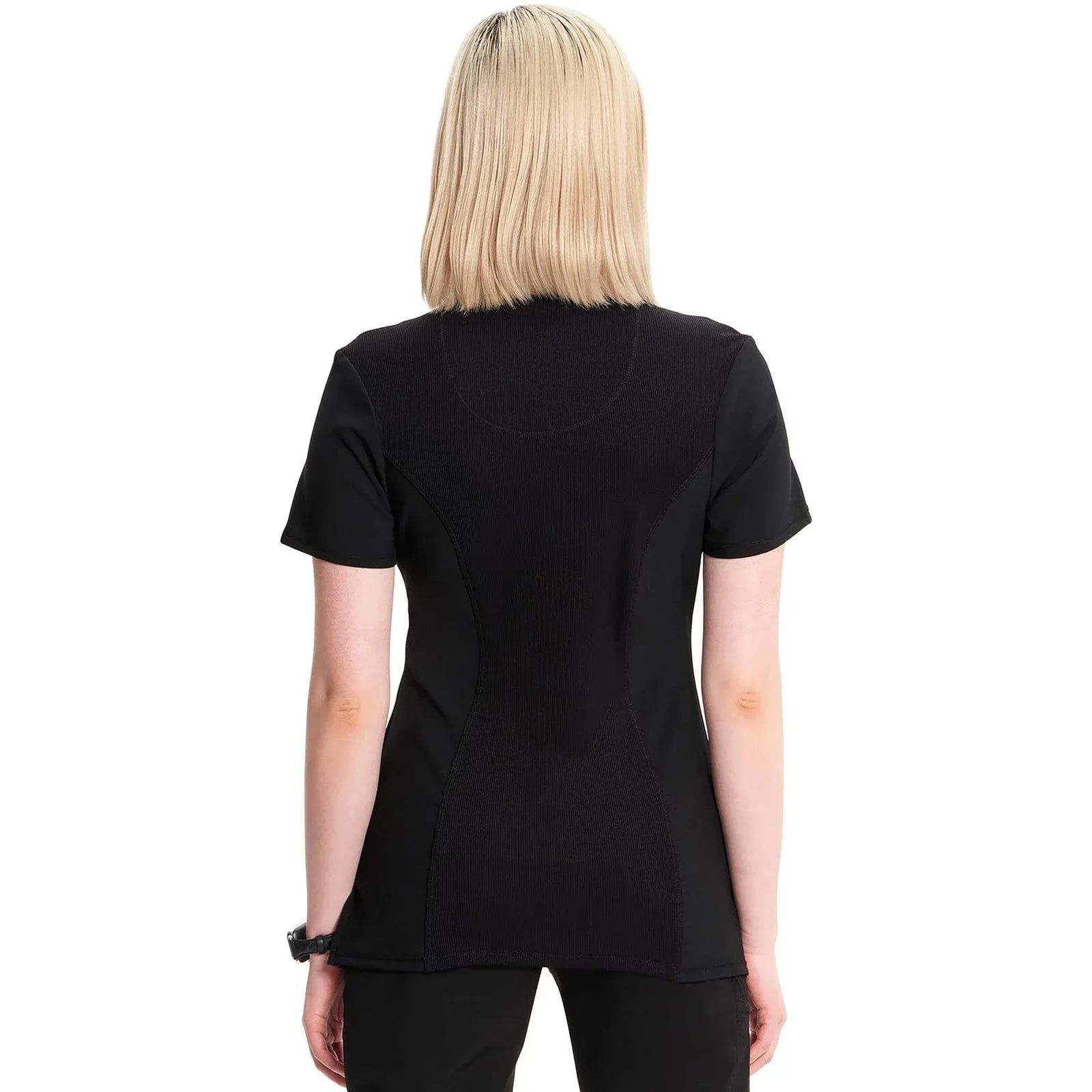 Cherokee Scrubs Top Cherokee Infinity 2624A Scrubs Top Women's Round Neck Black