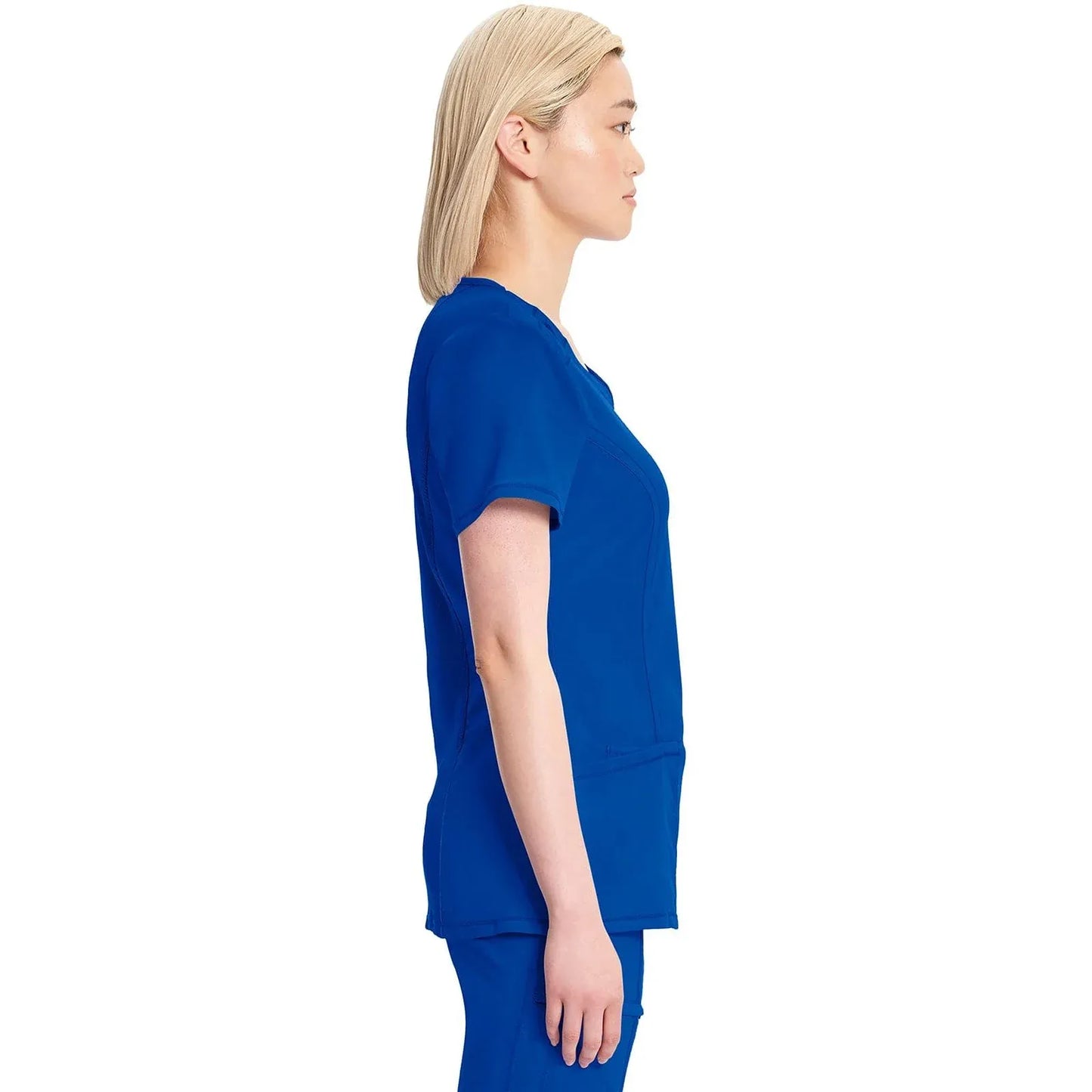 Infinity 2624A Scrubs Top Women's Round Neck Galaxy Blue