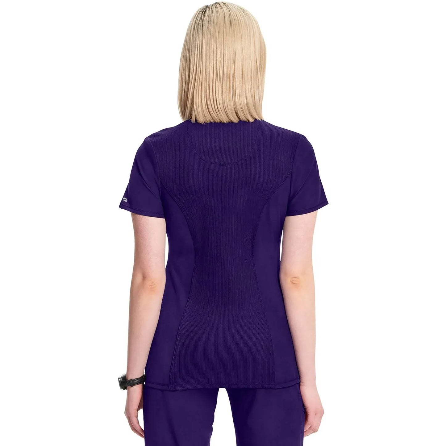 Infinity 2624A Scrubs Top Women's Round Neck Grape