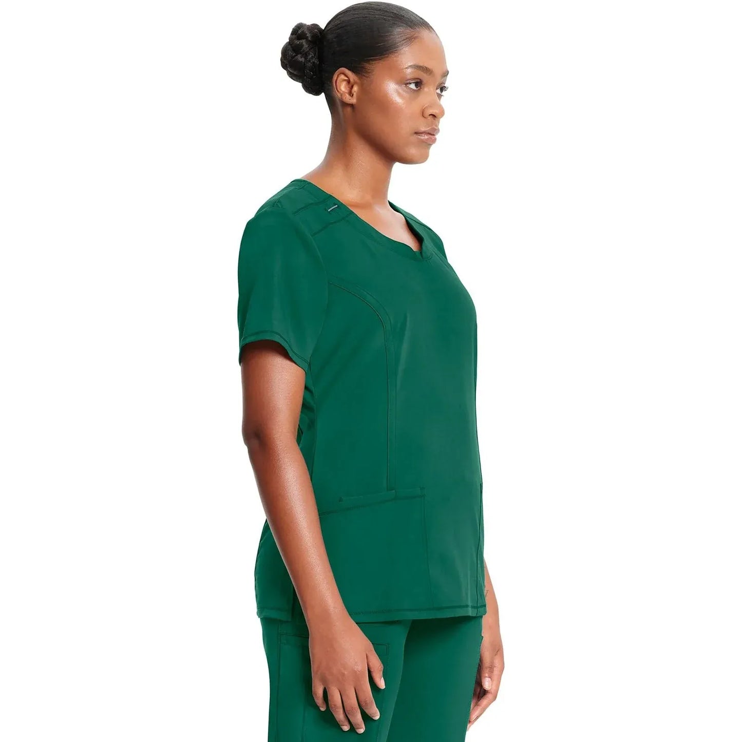 Infinity 2624A Scrubs Top Women's Round Neck Hunter Green