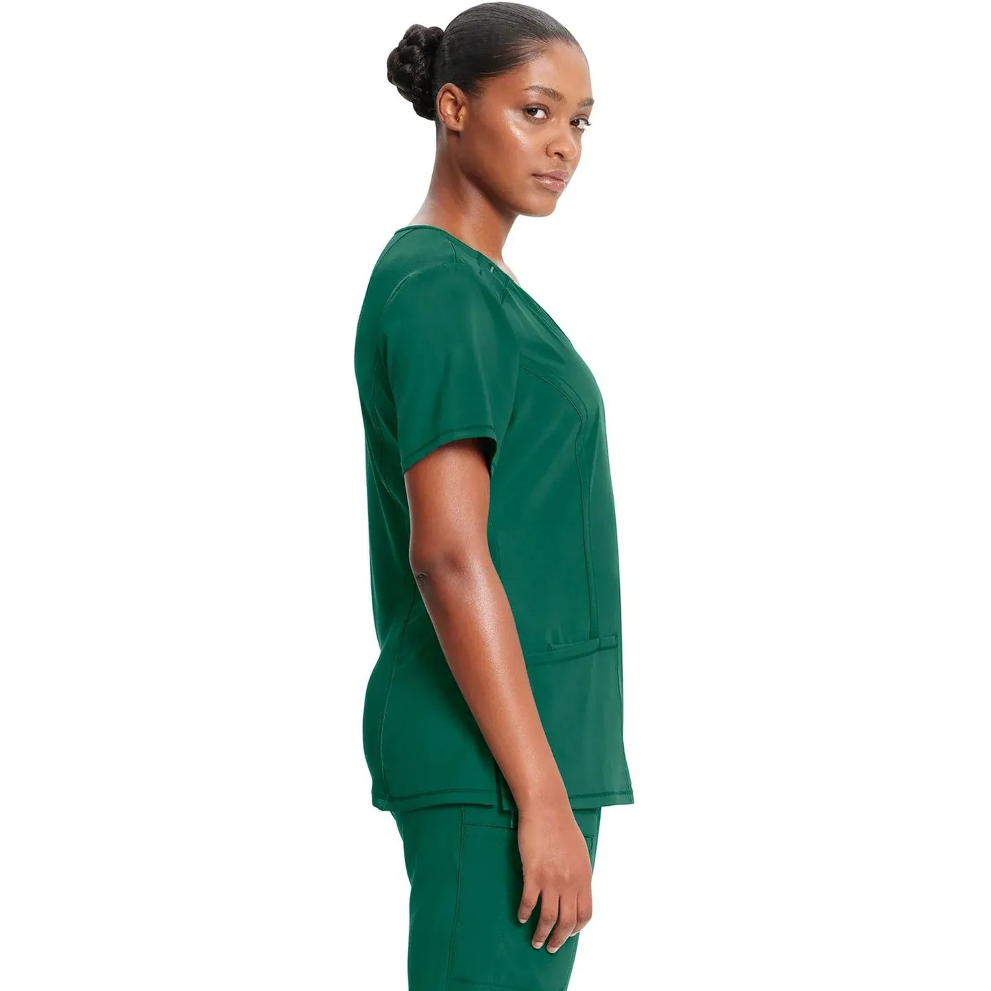 Infinity 2624A Scrubs Top Women's Round Neck Hunter Green