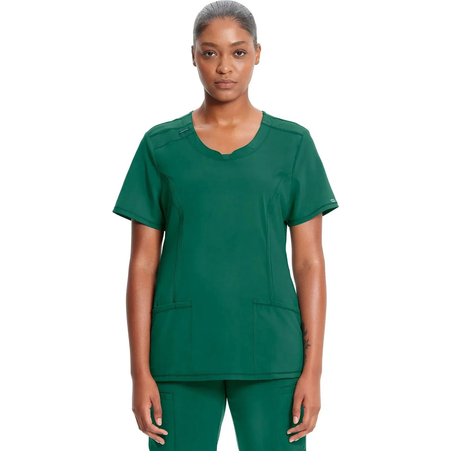 Infinity 2624A Scrubs Top Women's Round Neck Hunter Green