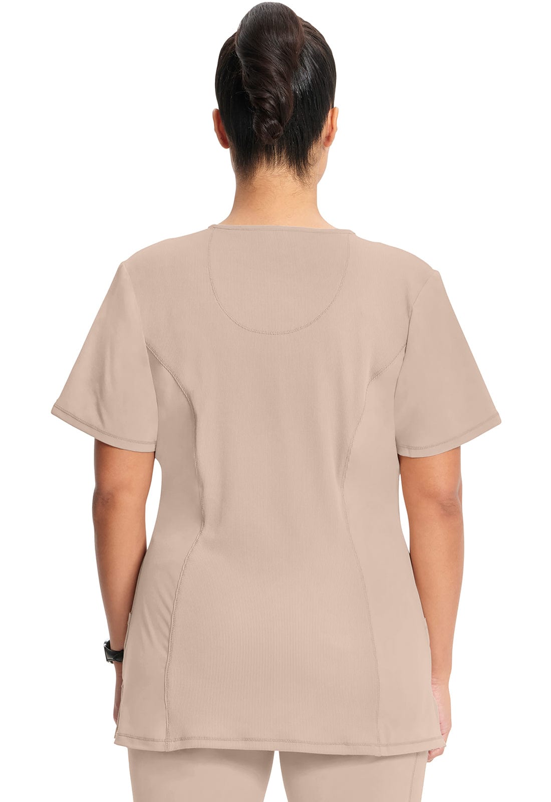 Infinity 2624A Scrubs Top Women's Round Neck Khaki