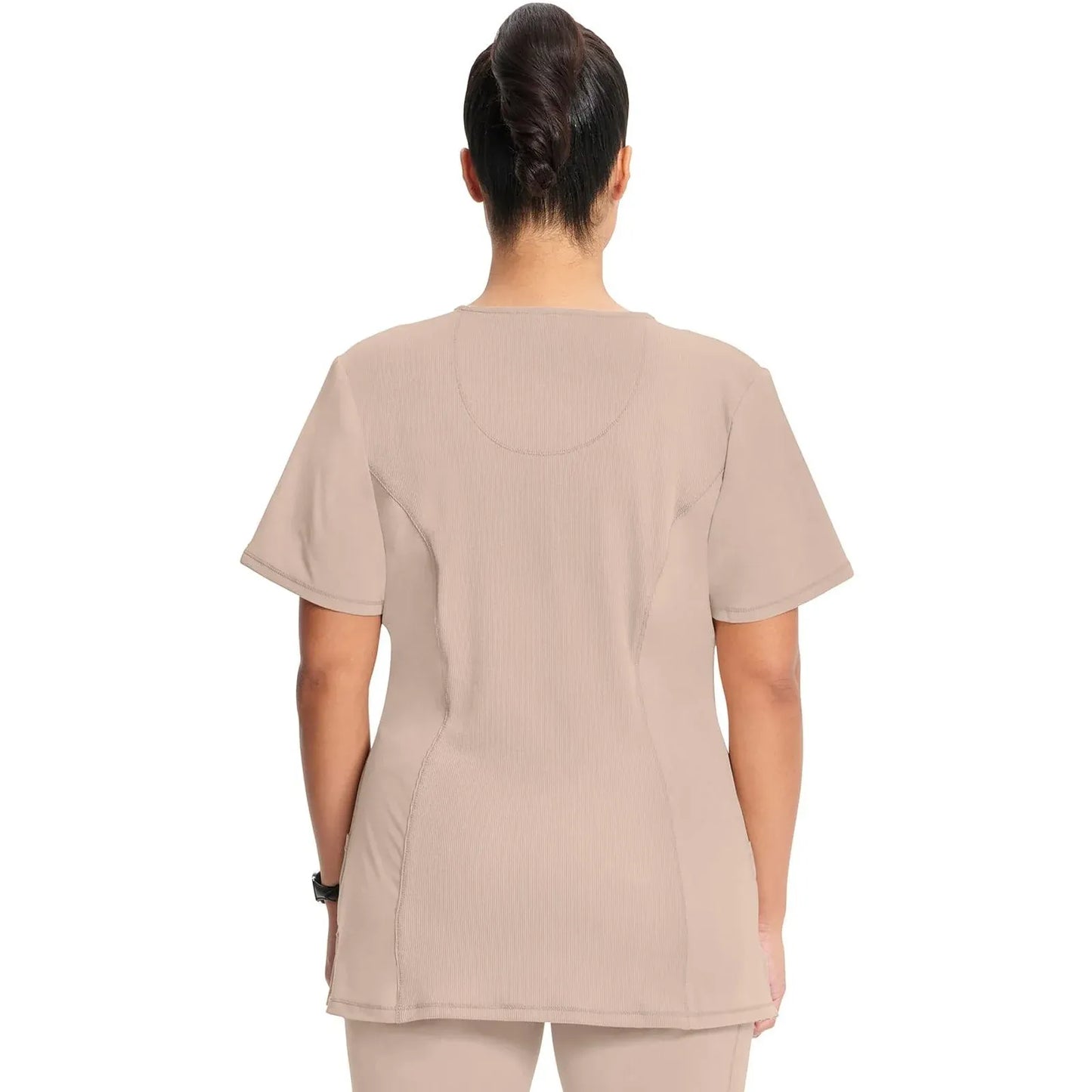 Infinity 2624A Scrubs Top Women's Round Neck Khaki