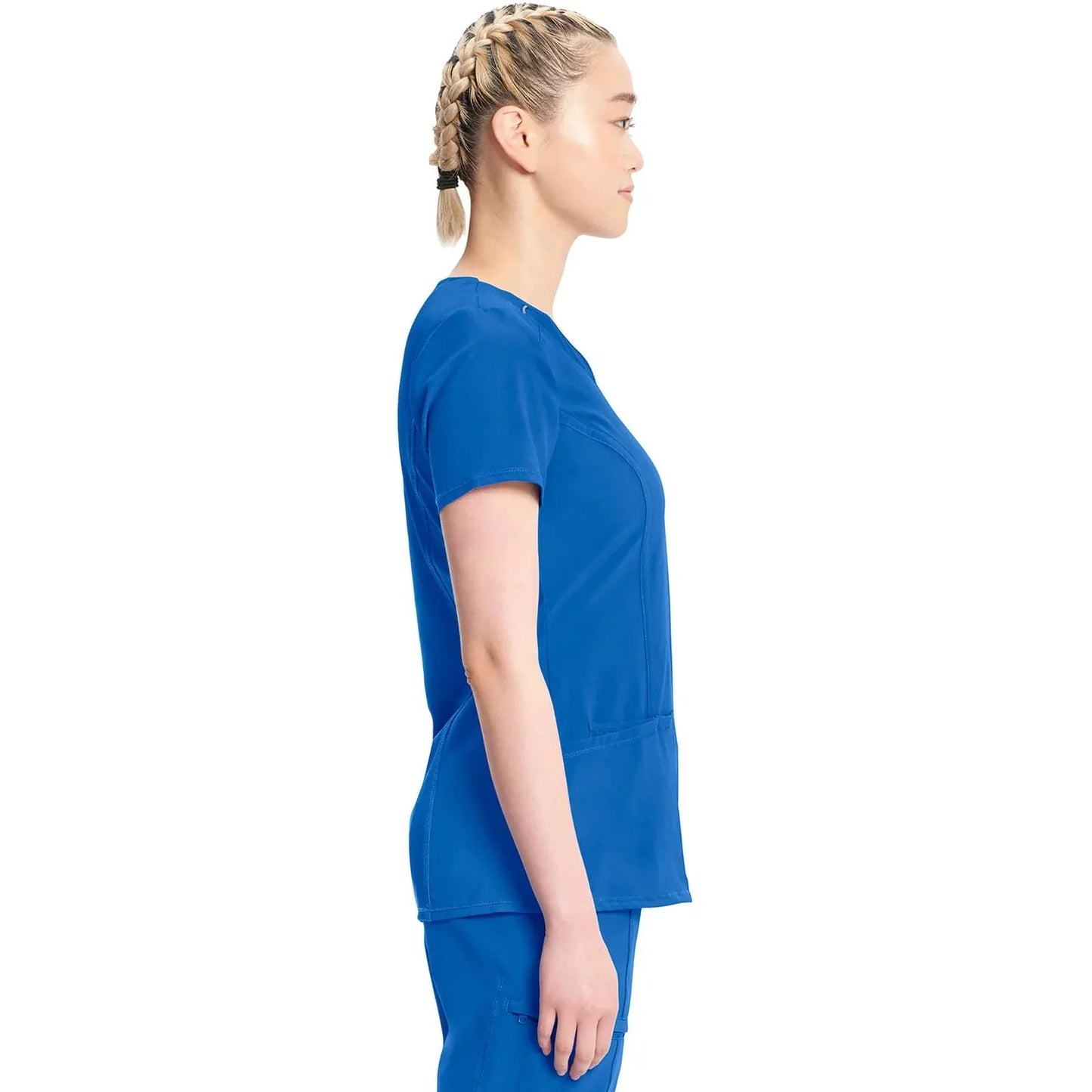 Infinity 2624A Scrubs Top Women's Round Neck Royal