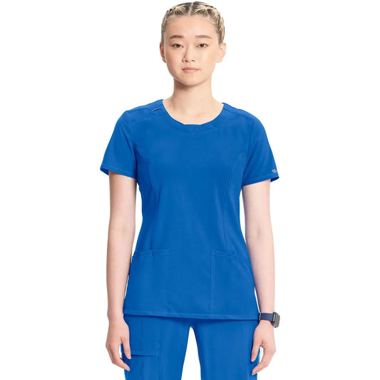 Infinity 2624A Scrubs Top Women's Round Neck Royal