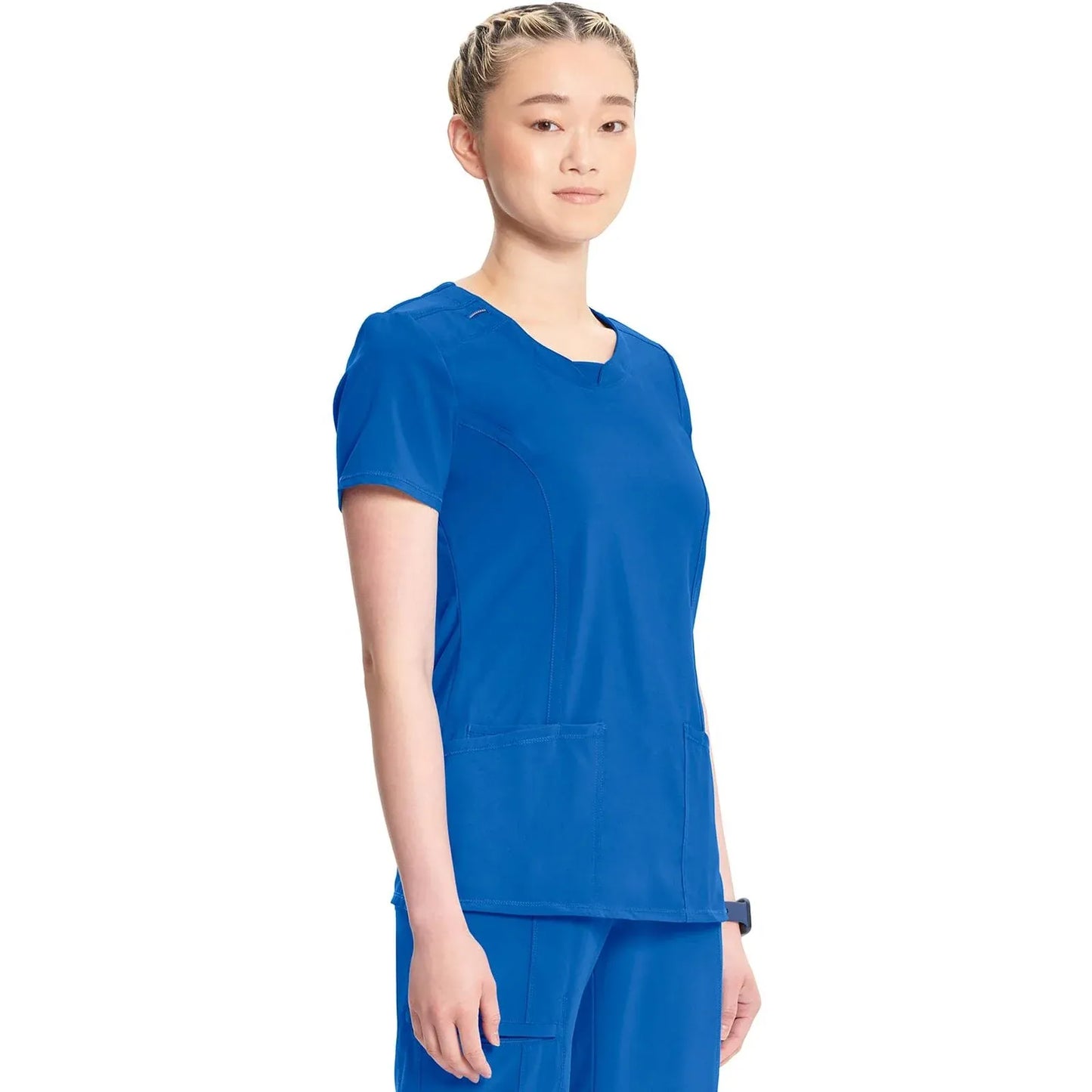 Infinity 2624A Scrubs Top Women's Round Neck Royal