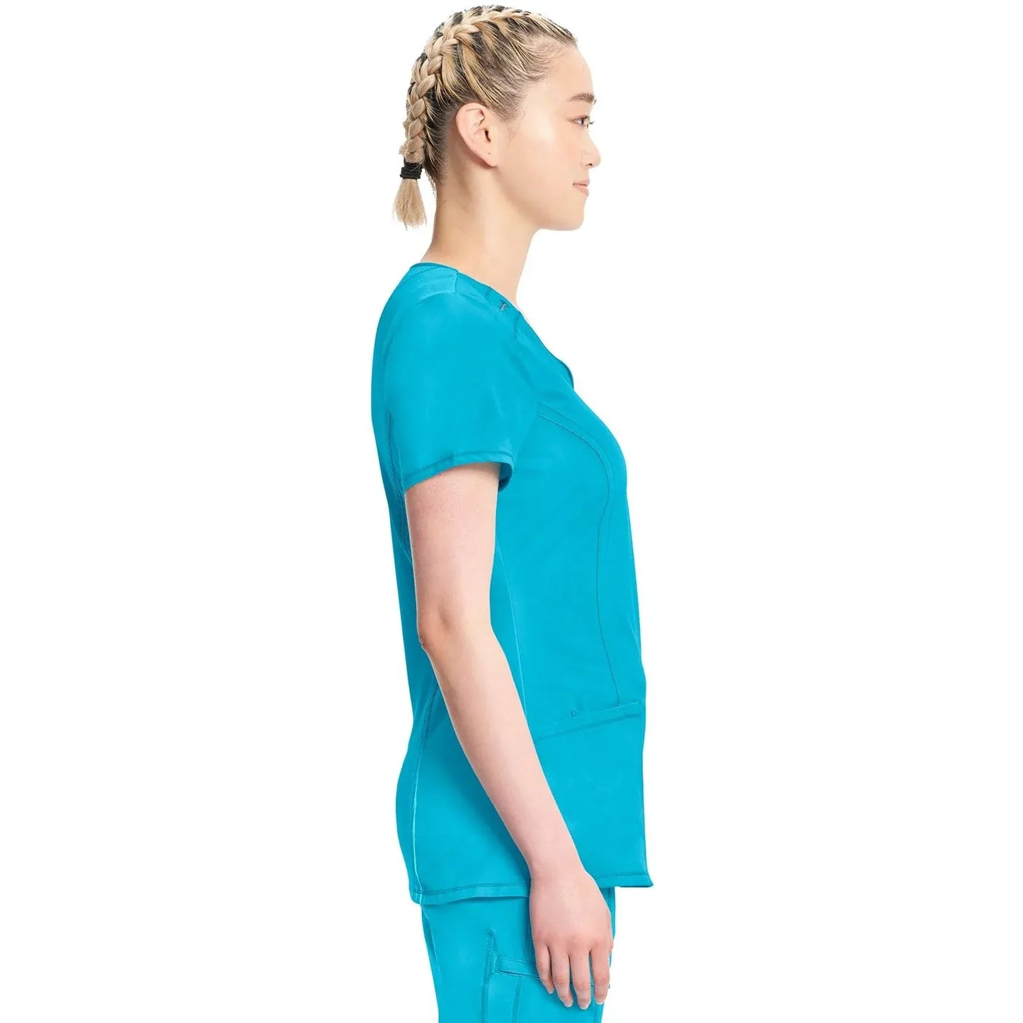 Infinity 2624A Scrubs Top Women's Round Neck Turquoise