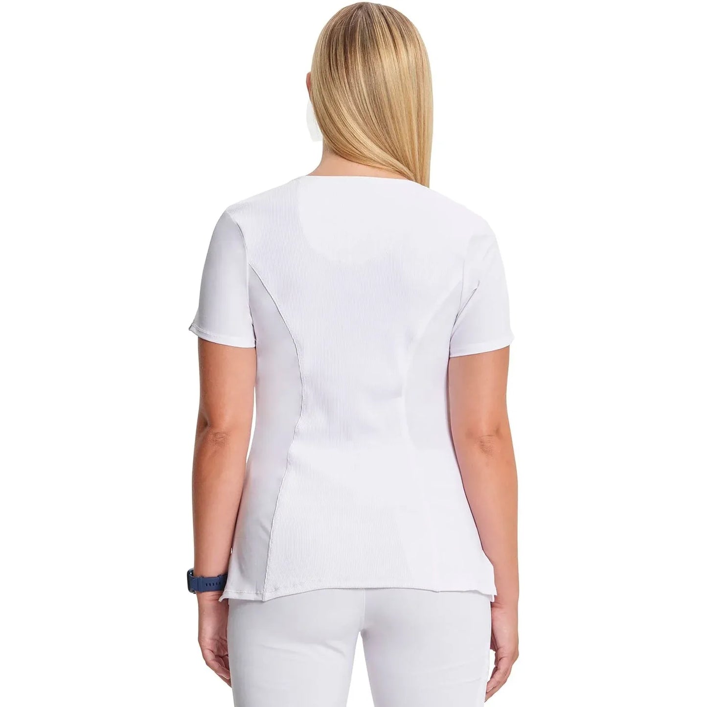 Infinity 2624A Scrubs Top Women's Round Neck White