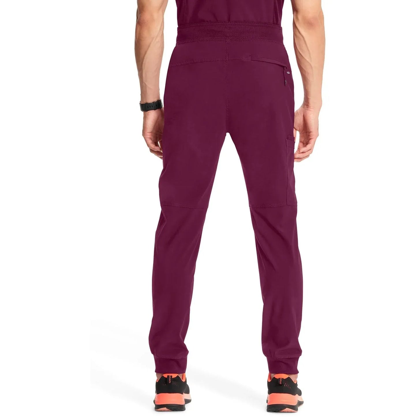 Cherokee Scrubs Pants Cherokee Infinity CK004A Scrubs Jogger Pant Men Wine
