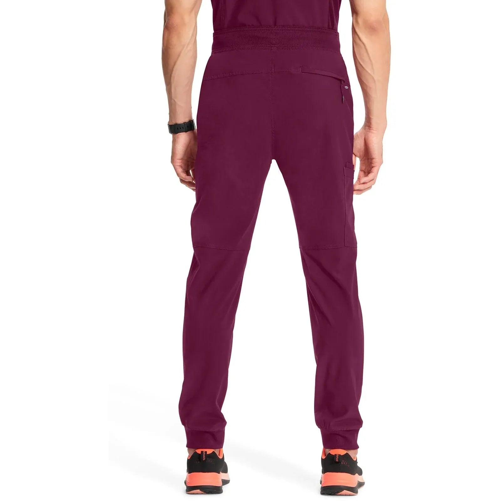 Cherokee Scrubs Pants Cherokee Infinity CK004A Scrubs Jogger Pant Men Wine