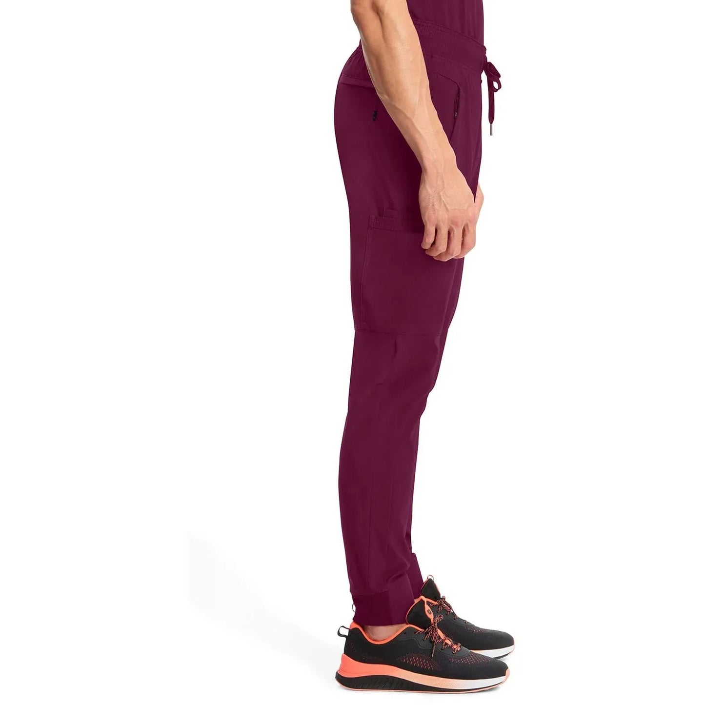 Cherokee Scrubs Pants Cherokee Infinity CK004A Scrubs Jogger Pant Men Wine
