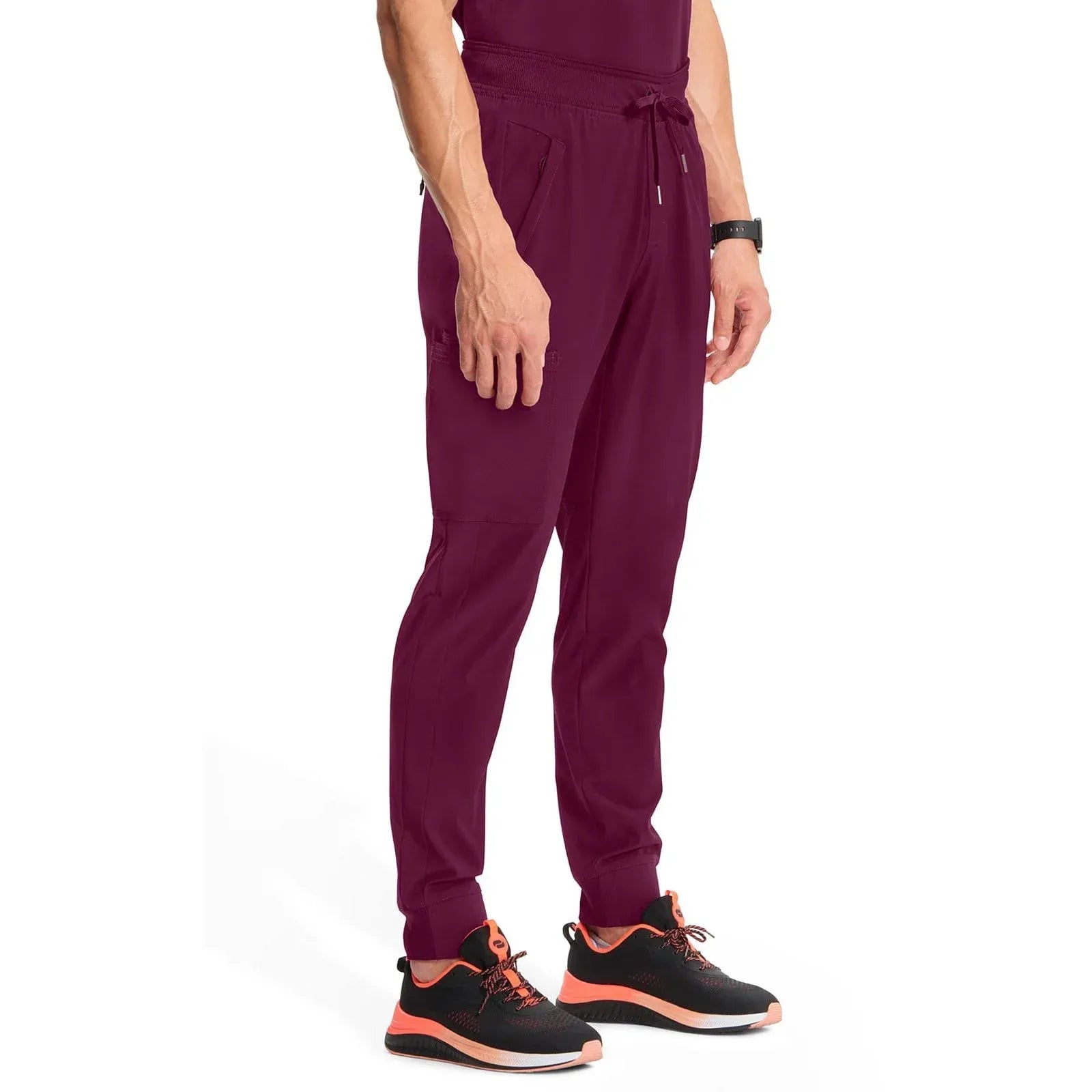 Cherokee Scrubs Pants XS Cherokee Infinity CK004A Scrubs Jogger Pant Men Wine