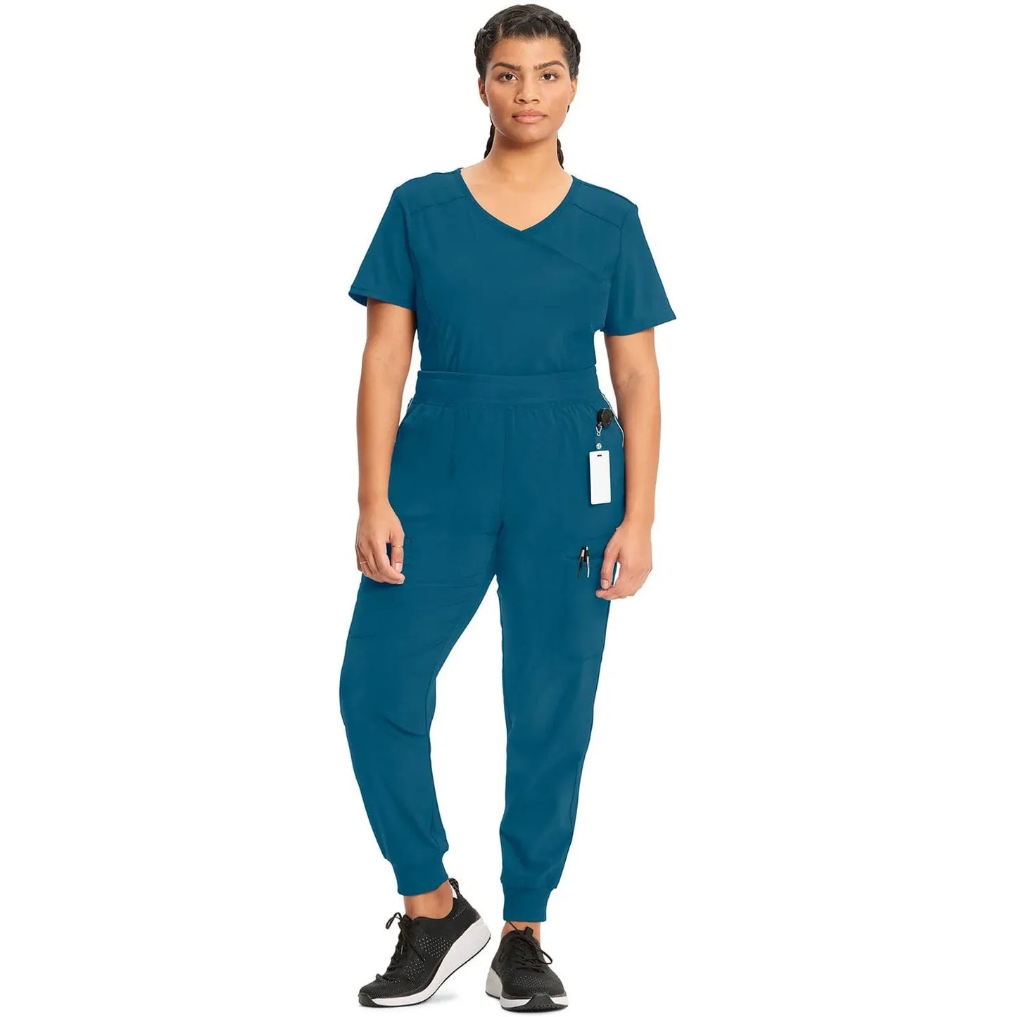 Cherokee Scrubs Pants Infinity Scrubs Jogger Pants Caribbean Blue