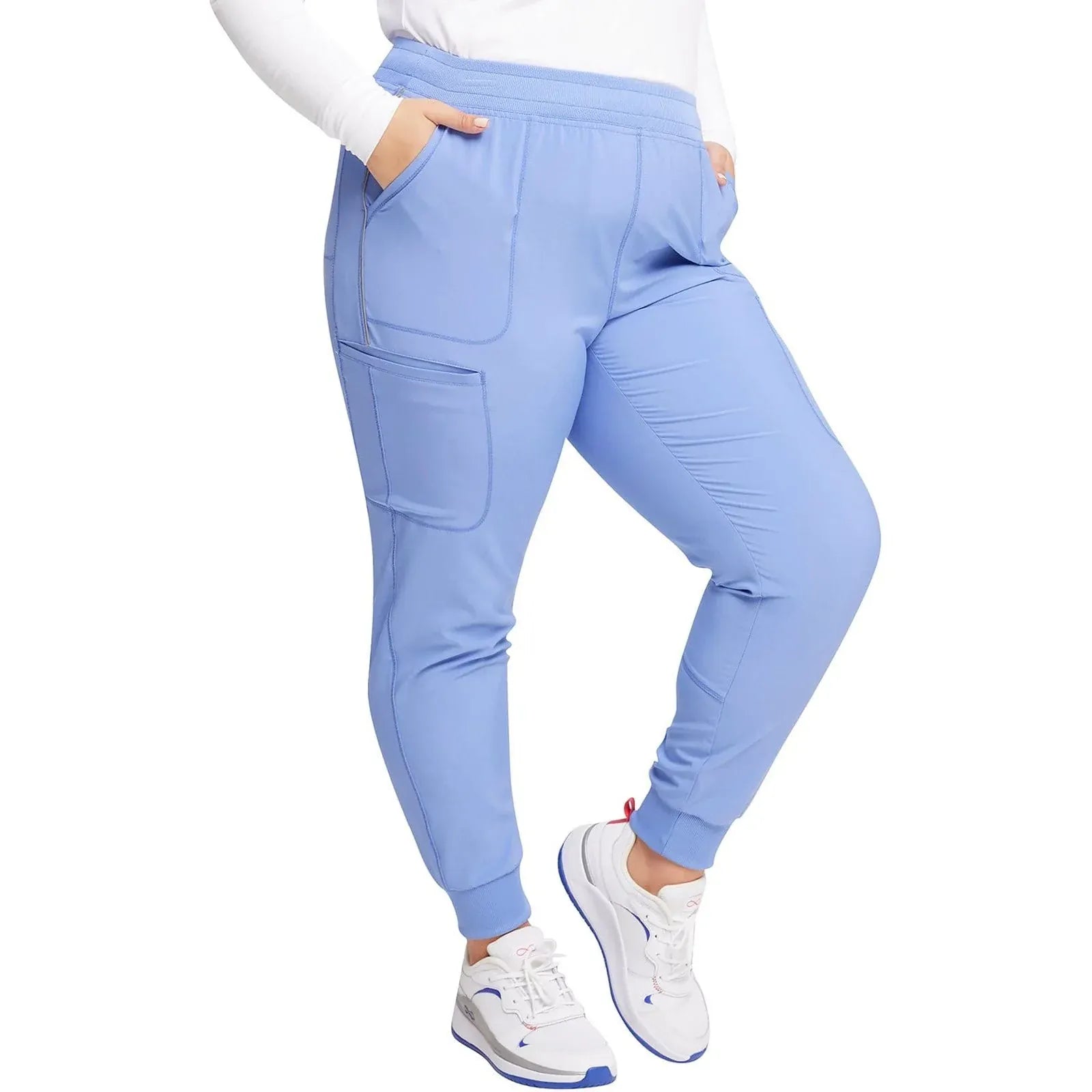 Cherokee Scrubs Pants Infinity Scrubs Jogger Pants Ciel Blue