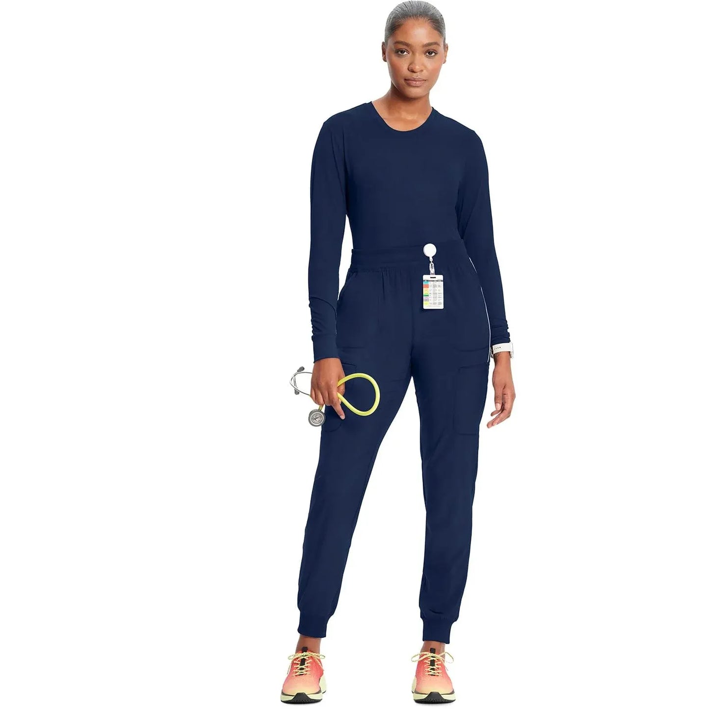 Cherokee Scrubs Pants Infinity Scrubs Jogger Pants Navy