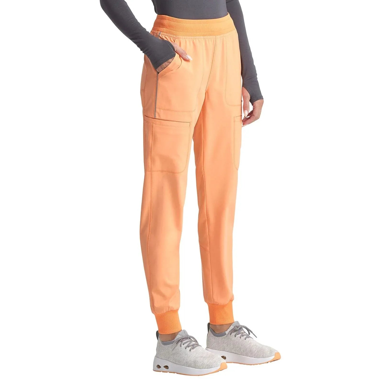 Cherokee Scrubs Pants Infinity Scrubs Jogger Pants Peach Linen