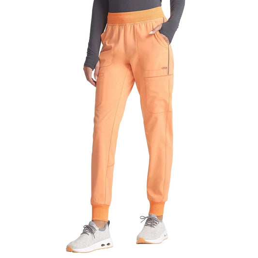 Cherokee Scrubs Pants XS Infinity Scrubs Jogger Pants Peach Linen