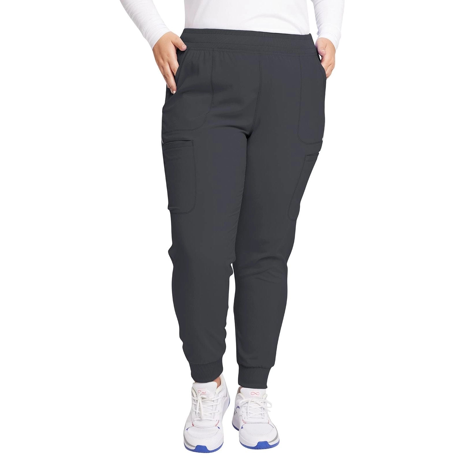 Cherokee Scrubs Pants Infinity Scrubs Jogger Pants Pewter