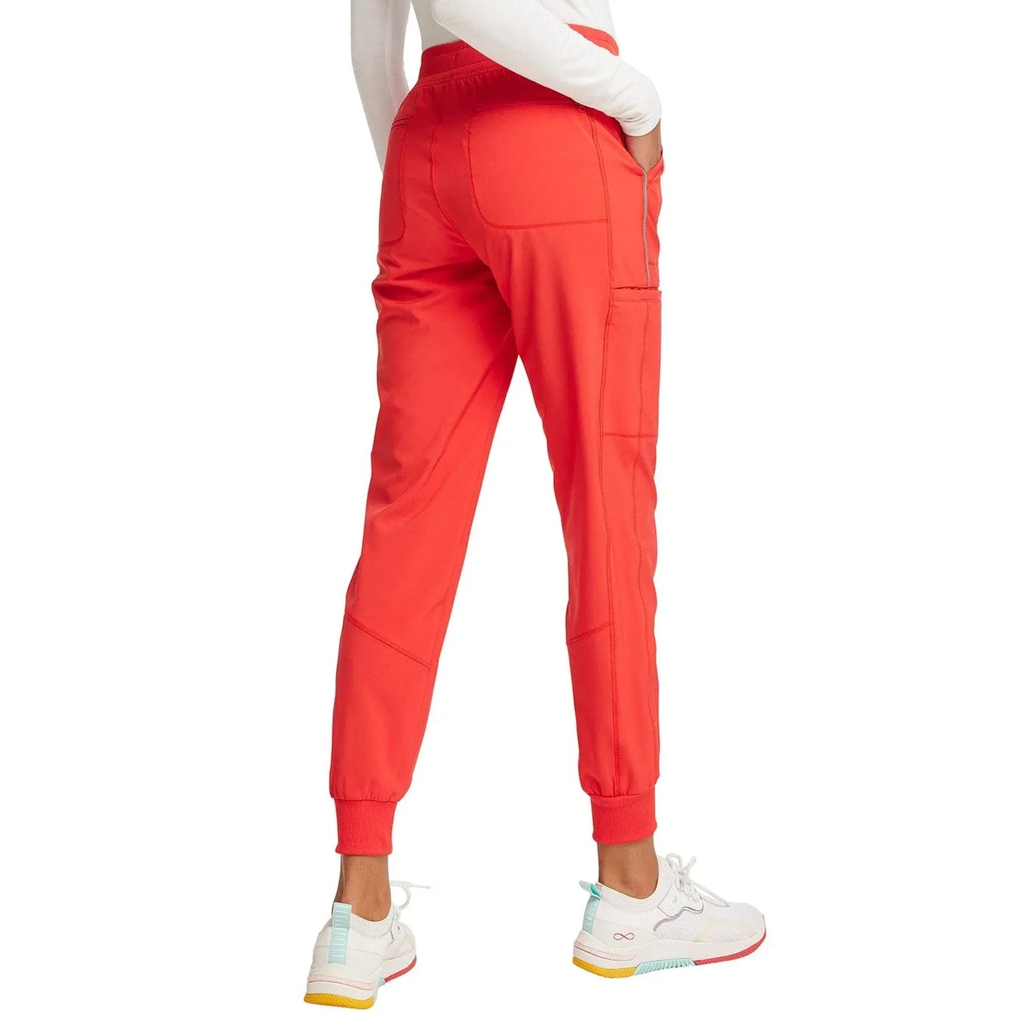 Cherokee Scrubs Pants Infinity Scrubs Jogger Pants Rooftop Red
