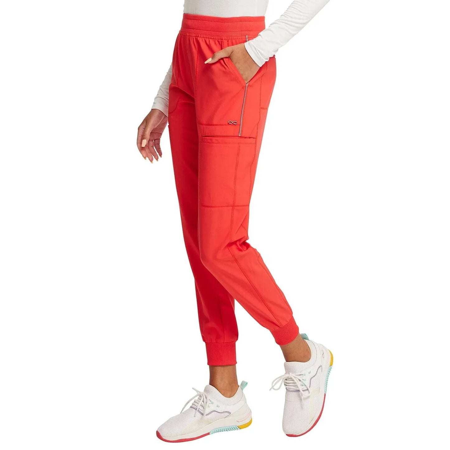 Cherokee Scrubs Pants XS Infinity Scrubs Jogger Pants Rooftop Red