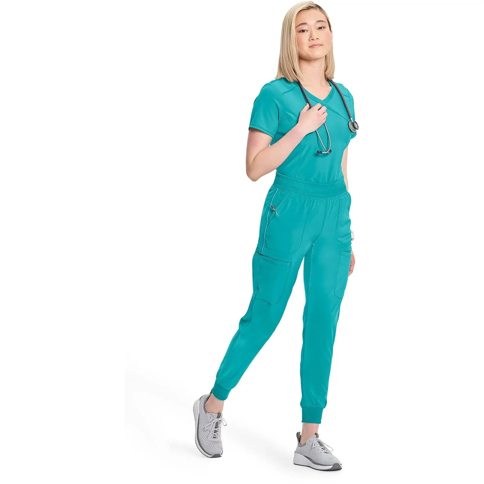 Cherokee Scrubs Pants XXS Infinity Scrubs Jogger Pants Teal Blue