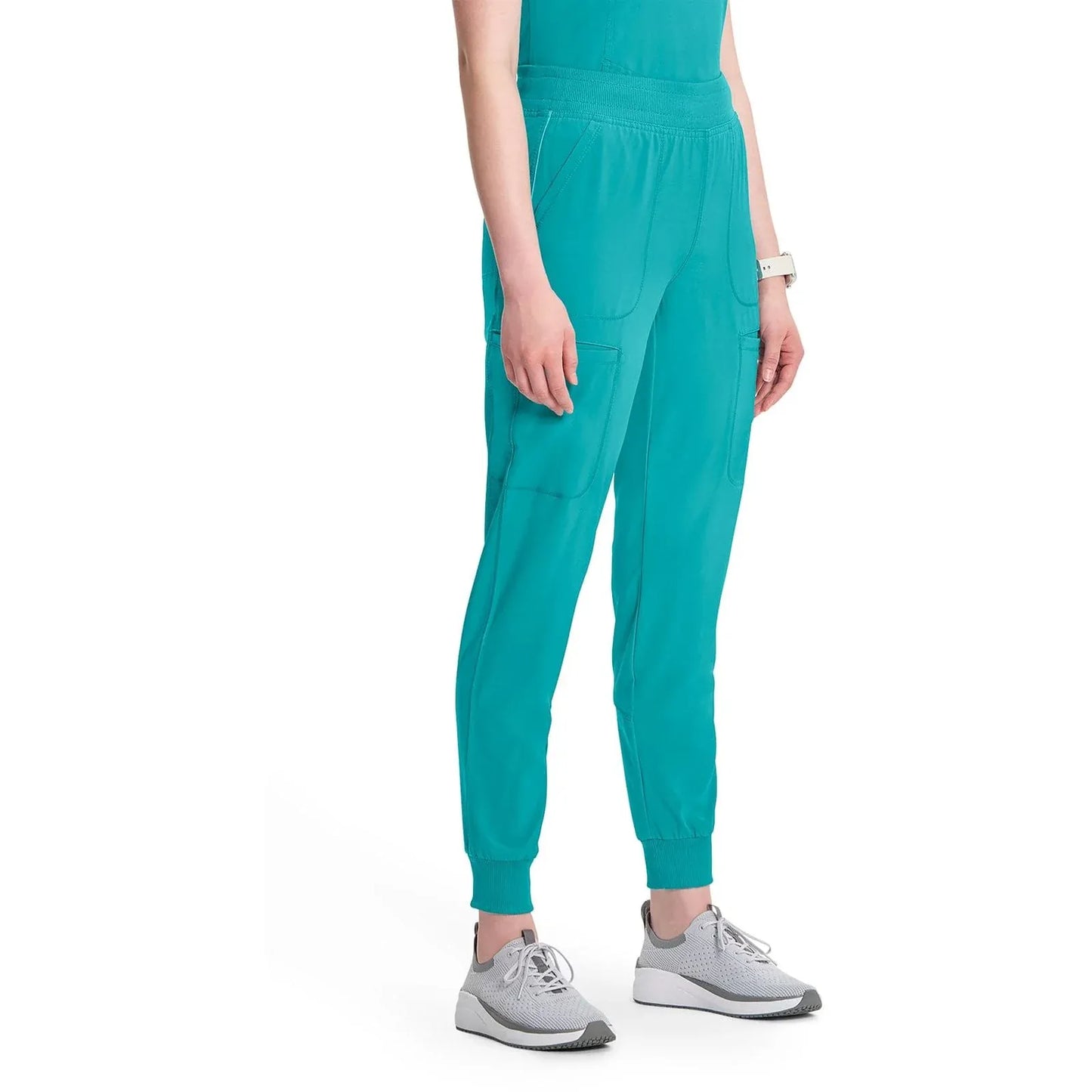 Cherokee Scrubs Pants Infinity Scrubs Jogger Pants Teal Blue