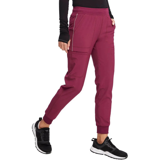 Cherokee Scrubs Pants XXS Infinity Scrubs Jogger Pants Wine