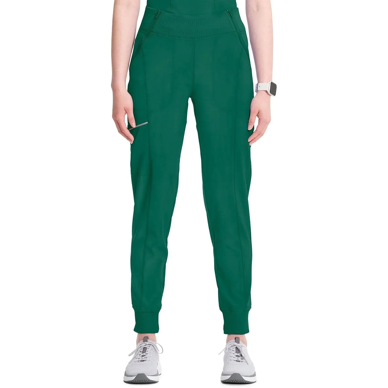 Cherokee Scrubs Pants XXS Cherokee Infinity CK110A Scrubs Jogger Pant Women Hunter Green