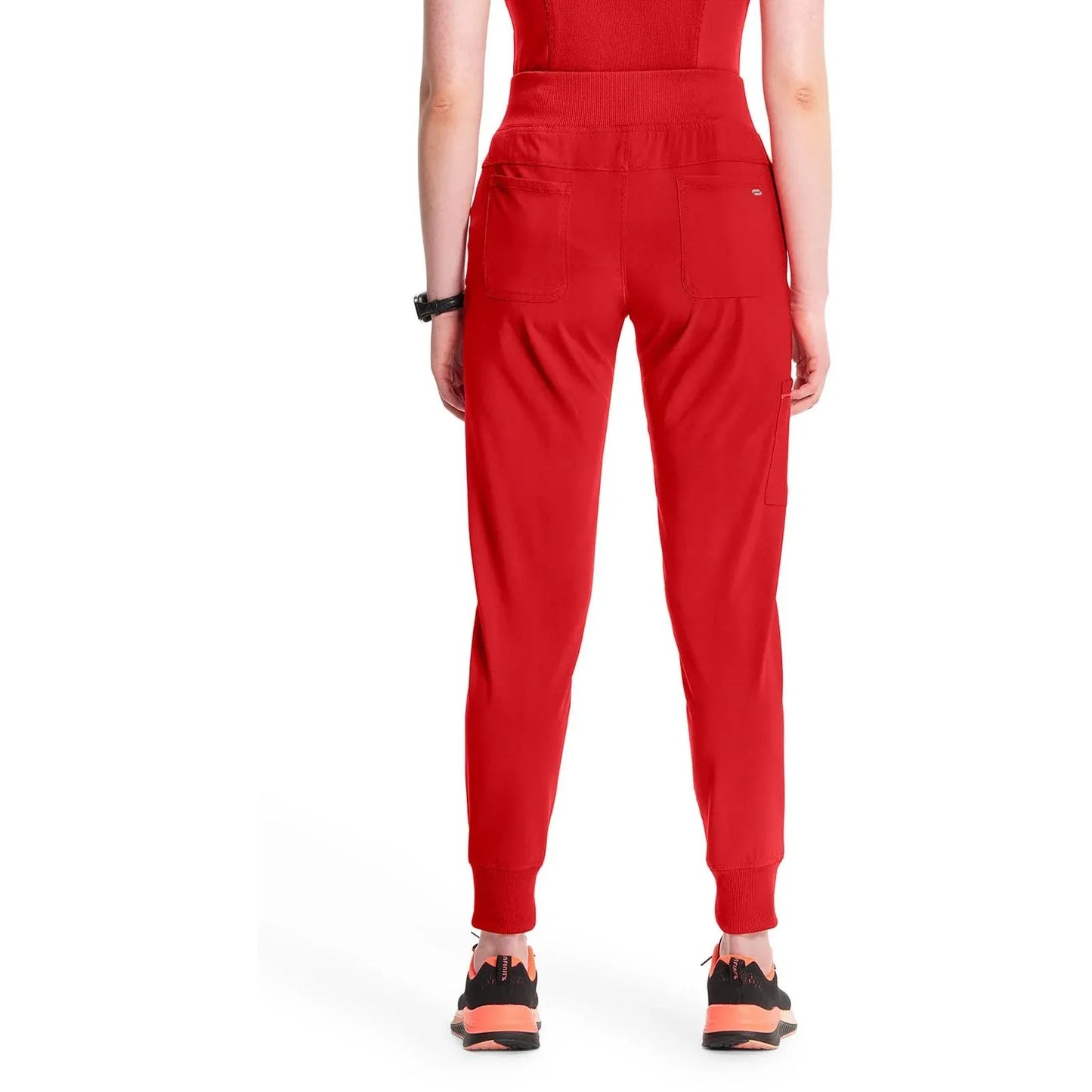 Cherokee Scrubs Pants Cherokee Infinity CK110A Scrubs Jogger Pant Women Red