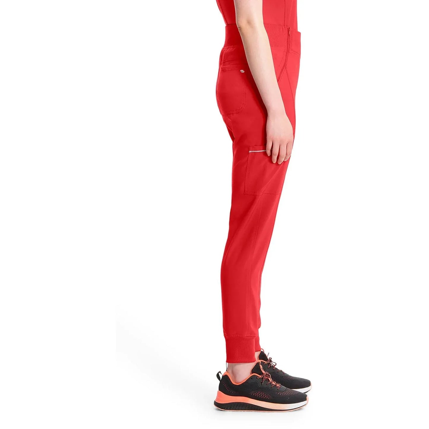Cherokee Scrubs Pants Cherokee Infinity CK110A Scrubs Jogger Pant Women Red