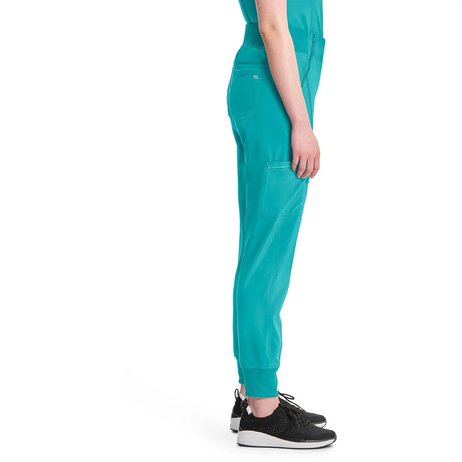 Cherokee Scrubs Pants Cherokee Infinity CK110A Scrubs Pant Jogger Women Teal Blue