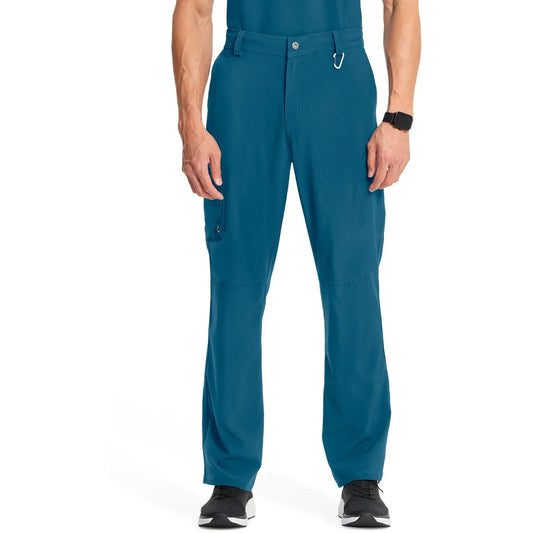 Infinity CK200A Scrubs Pants Mens Fly Front Caribbean Blue