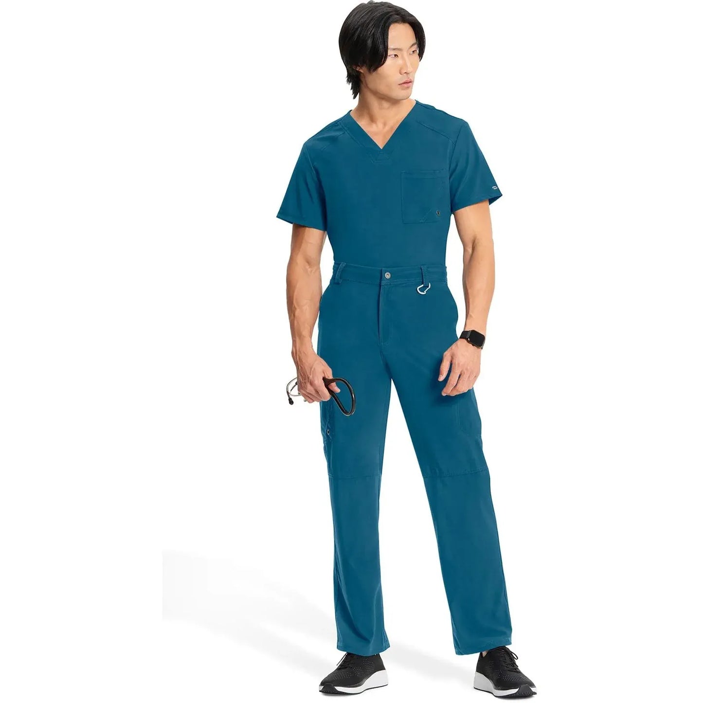 Infinity CK200A Scrubs Pants Mens Fly Front Caribbean Blue