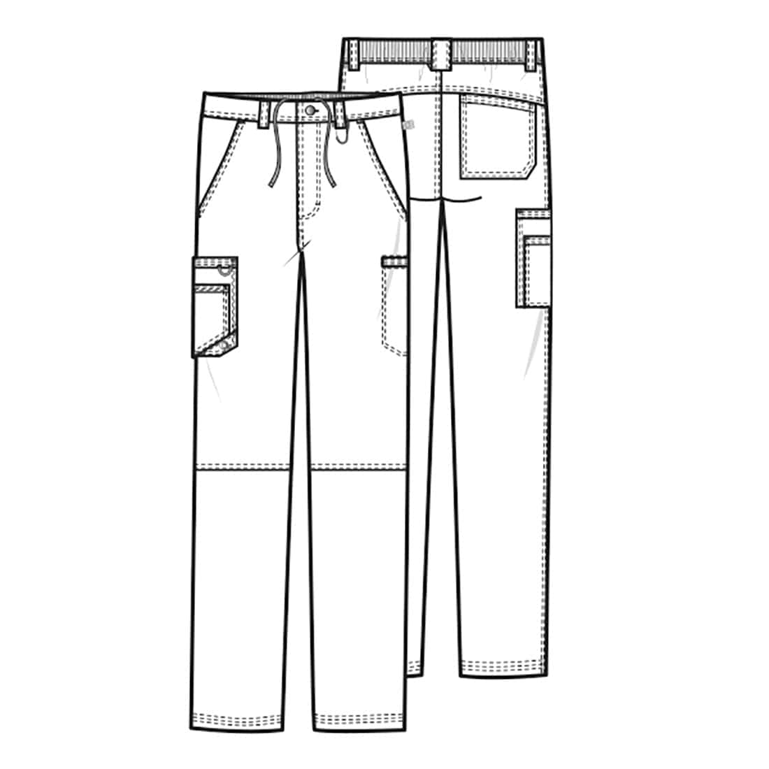 Infinity CK200A Scrubs Pants Mens Fly Front Grey