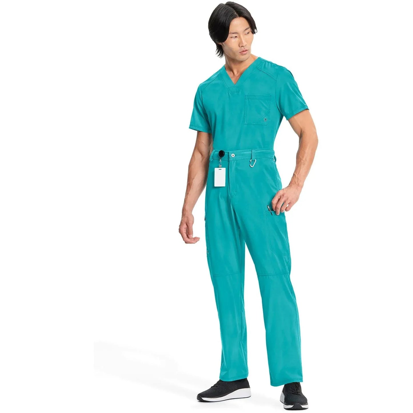 Infinity CK200A Scrubs Pants Mens Fly Front Teal Blue